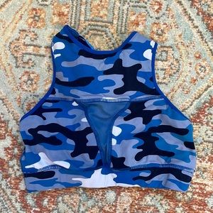 Blue Camo Chestee Bra